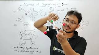 centre of symmetry of 24dimethyl cyclo butane13diCarboxylic acidelements of symmetryNEET [upl. by Leynad]