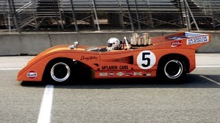 McLaren’s amazing CanAm cars reunite at Laguna [upl. by Anuait]