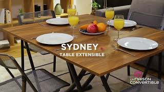 Table extensible SYDNEY  La Maison Convertible [upl. by Eelinnej]