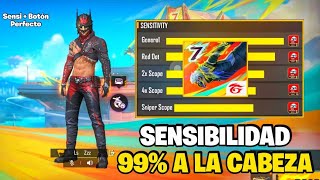 ¡LA MEJOR SENSIBILIDAD SUPREMA 👺 CON DPI PARA SUBIR CAPA EN FREE FIRE ACTUALIZADO [upl. by Alleyn]