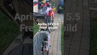 New video coming soon Aprilia sxv 550 2 year review Rebuild and more info [upl. by Fiester]