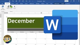 Creating a Calendar in Microsoft Word [upl. by Enetsuj624]