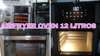 Airfryer Oven da Mondial 12 litros  Fritadeira Elétrica  Forno  Fiz a Cura [upl. by Hamaso]