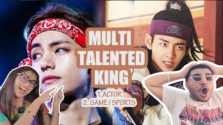 Kim Taehyung BTS V  Multitalented King REACTION Most Talented ARTIST EVER [upl. by Vlada]