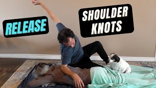 How to release a shoulder knot Thai Massage Tutorial [upl. by Strage398]