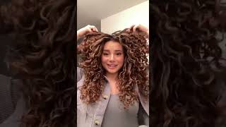 HOW TO ADD VOLUME TO CURLY HAIR AFTER AIR DRYING [upl. by Wolfy]