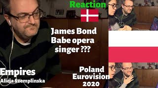 🇵🇱 POLAND  EUROVISION 2020  Alicja Szemplińska  Empires  REACTION  DENMARK  Danish Reaction [upl. by Goddart]