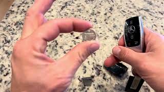 Mercedes Benz key battery change [upl. by Akemat]