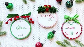 How to make Embroidered Handwriting Ornaments [upl. by Lebezej65]