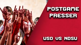 Volleyball vs NDSU Post Game Press Conference [upl. by Gallager]