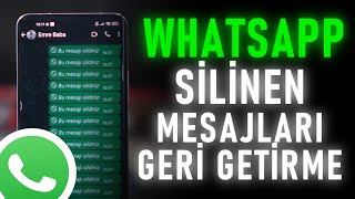 Whatsapp ta Silinen Mesajları GERİ GETİRME  MESAJLAR VE TÜM MEDYA [upl. by Grobe669]