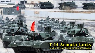 Russia began sending advanced T14 ARMATA tanks to Ukraine to battle with NATO tanks [upl. by Kalil]