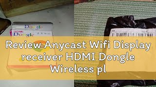 Review Anycast Wifi Display receiver HDMI Dongle Wireless plus Kabel Wifi packattack04082 [upl. by Ajam]