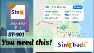 Sino Track GPS car tracker ST901 demonstration and configuration [upl. by Aldin]