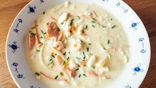 Fiskesuppe  Creamy Norwegian Fish Soup [upl. by Akimyt]