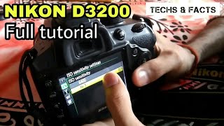 Nikon D3200 full tutorial guide  How to use a DSLR full explaination [upl. by Adle]