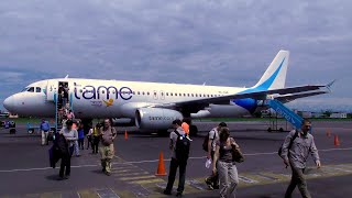 TRIP REPORT  TAME Ecuador  Airbus A320  Quito  Coca  Economy Class  ✈ [upl. by Mcripley]