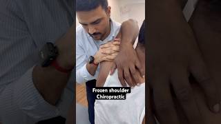 Frozen shoulder chiropractic treatment trend feedshort ytshortsfeed [upl. by Aihsetan]