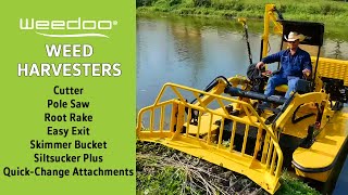 Best Aquatic Weed Harvester and Work Boats  Weedoo Boats [upl. by Sabelle884]