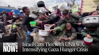 As Gaza Faces Famine Israel Cuts Ties with UNRWA and US Halts Funding for Critical Aid Agency [upl. by Bor]