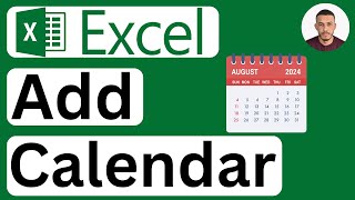 How to Add a Calendar in Excel  Easy to Follow [upl. by Ahseekal968]