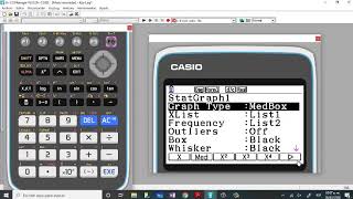 Diagrama de caja y bigotes con tu graficadora Casio cg 50 [upl. by Nitsug]
