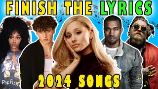 Finish The Lyrics 2024 Songs  January to March 2024 Hits Music Quiz 🎶 Lyrics Challenge [upl. by Eelirol355]