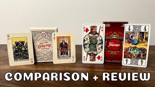 RiderWaite Tarot Playing Cards amp Fournier French Tarot Playing Cards Review and Comparison [upl. by Longfellow937]