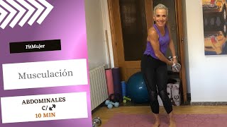 Entrenamiento FitMujer  Musculación  Abdominales  10 min [upl. by Suoilenroc]