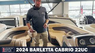 2024 Barletta Cabrio 22UC Boat Walkthrough [upl. by Heilner]