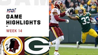 Redskins vs Packers Week 14 Highlights  NFL 2019 [upl. by Attennaej]