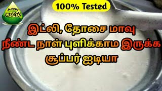 இட்லி மாவு நீண்ட நாள் புளிக்காம இருக்க இப்டி செய்யுங்க  idli Dosa batter in tamil  ASK TAMIL TIPS [upl. by Saphra]