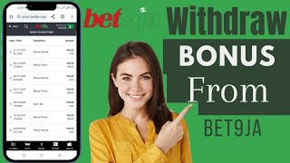 How To Withdraw Bonus From Bet9ja  Withdraw Bet9ja Bonus Winning [upl. by Ajet948]