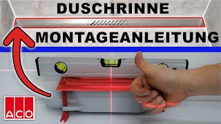 Duschrinne einbauen und abdichten So einfach geht’s mit ACO Ebene Dusche nachträglich einbauen [upl. by Gnourt286]