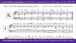 Free Responsorial Psalm • 4th Sunday of Advent Year A [upl. by Jessabell]