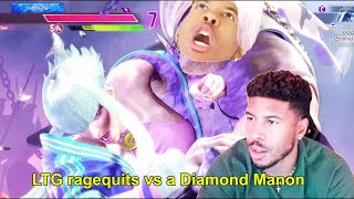 LTG Low Tier God JP ragequits vs a Diamond Manon  82623 Major Start Reupload [upl. by Ira]