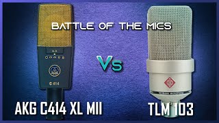 Neumann TLM 103 vs AKG 414 XL MII Review  Test  Comparison [upl. by Adil]