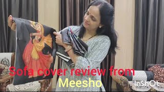 sofa cover amp Cushion cover review from meesho [upl. by Orlan]