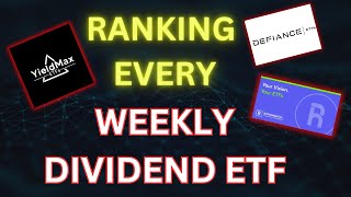 I Tested the Top WEEKLY DIVIDEND ETFs and Here are My Rankings [upl. by Cirde]