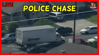 Live BOX TRUCK POLICE CHASE [upl. by Haimes]