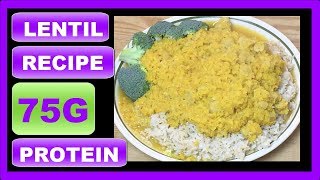 LENTIL RECIPE FOR VEGAN BODYBUILDING 75G Vegan Protein [upl. by Yecrad]