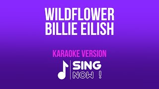 BILLIE EILISH  WILDFLOWER  KAROKE VERSION [upl. by Shaper477]