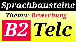 Sprachbausteine B2 Beruf  TELC Prüfung 2024 [upl. by Krusche257]