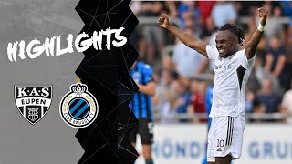 Highlights Matchday 2 KAS Eupen vs Club Brugge 21 [upl. by Kahler917]