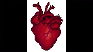 Anatomical HEART Pixel Art  Time Lapse [upl. by Zenitram]