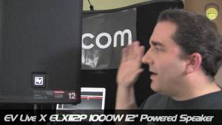 EV Live X ELX112P 12quot 1000W Powered Speaker Overview  agiprodjcom [upl. by Milano188]