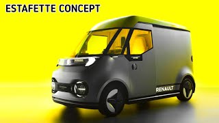 Renault ESTAFETTE CONCEPT The Electric Van Inspired Design [upl. by Oigile420]