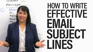 How to Write Effective Email Subject Lines [upl. by Deyas]