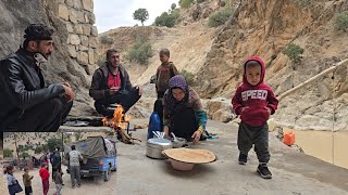 Nomadic life in Iran buying things for home in mountain caves [upl. by Thorpe]