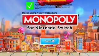 Monopoly for Nintendo Switch Title Screen Switch [upl. by Atinauq416]